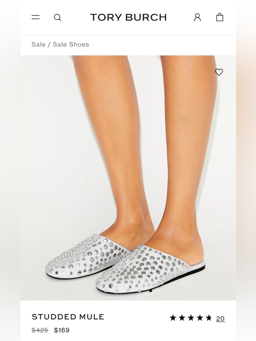 Tory Burch Studded Mules